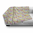 thumbnail image 2 of Geometric Soft Flannel Fleece Throw Blanket, Circular Motifs Pastel Tones Overlapping Circles, Cozy Plush for Indoor and Outdoor Use, 50" x 60", Multicolor, by Ambesonne, 2 of 5