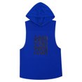 thumbnail image 3 of Sinleey Men's Activewear Tank Top Hoodies Sleeveless Vest for Bodybuilding Muscle Athletic Shirt Dark Blue XXL, 3 of 7
