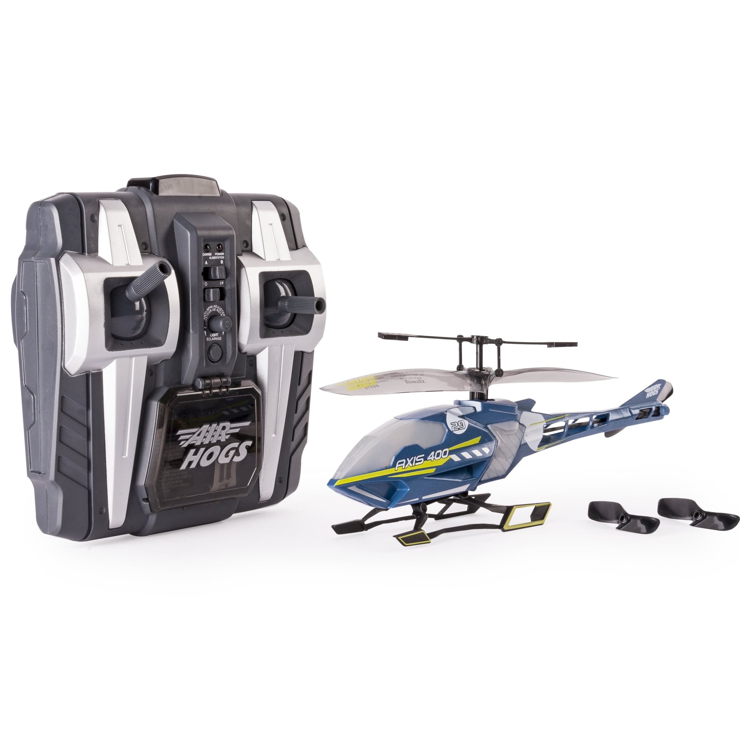 Air Hogs, Axis 400x, 4 Channel RC Helicopter, Grey, by Spin Master - Walmart.com