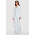 thumbnail image 3 of Women's Brushed Knit Long Sleeve Zip Front Polo Shirt, 3 of 4