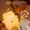 thumbnail image 6 of Sleepy Snoring Bear Night Light, Cute Bear Night Light with Snoring Sound Effect, Touch Control & Timer, Brightness & Volume Adjustable, Suitable for Breastfeeding Sleep for Kids Adults, 6 of 8