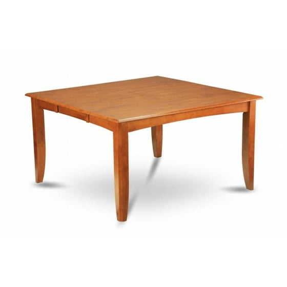 East West Furniture Pft Sbr T Parfait Square Dining Table With 18 In Self Storage Leaf