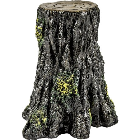 GloFish Tree Stump Ornament, Detailed Aquarium Ornament, Hideaway For Fish