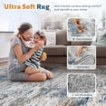 thumbnail image 3 of XLUEZ 8x10 Area Rugs Washable Rug, Modern Abstract Large Area Rug Neutral Soft Non Slip Low Pile Indoor Carpet for Living Room Bedroom Nursery Dining Room Home Office(BlueWhite, 8'x10'), 3 of 8