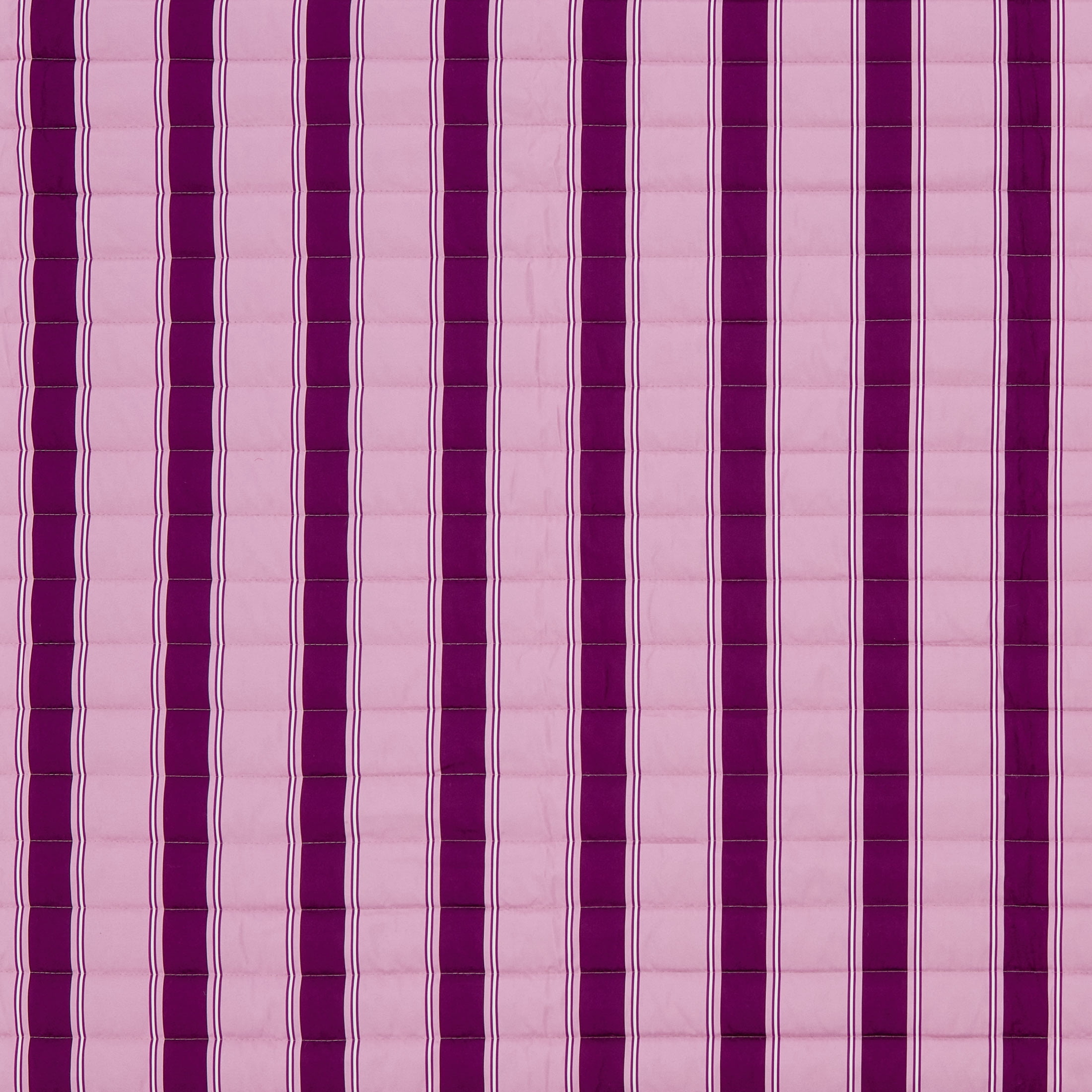 Mainstays Pink Striped Reversible Quilt, Full/Queen, 86" x 90"