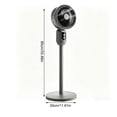 thumbnail image 3 of Standing Fan for Bedroom, 1190CFM Pedestal Fans Oscillating, Adjustable Floor Fan with DC Motor, 23dB Quiet, 12 Speeds, 12H Timer for Home Office- Gray, 3 of 7