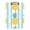 Gold, variant on Blue-yellow Stripes Dots Pineapple Acrylic Clipboard Drawing Board with Hook Writing Pad File Storage A4 Size Silver 12.5" x 9"