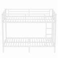 thumbnail image 6 of Luckynote Twin XL over Twin XL Bunk Bed, Heavy Duty Metal Frame, Space Saving Design with Noise Reduction, No Box Spring Needed, for Shared Spaces, White, 6 of 10