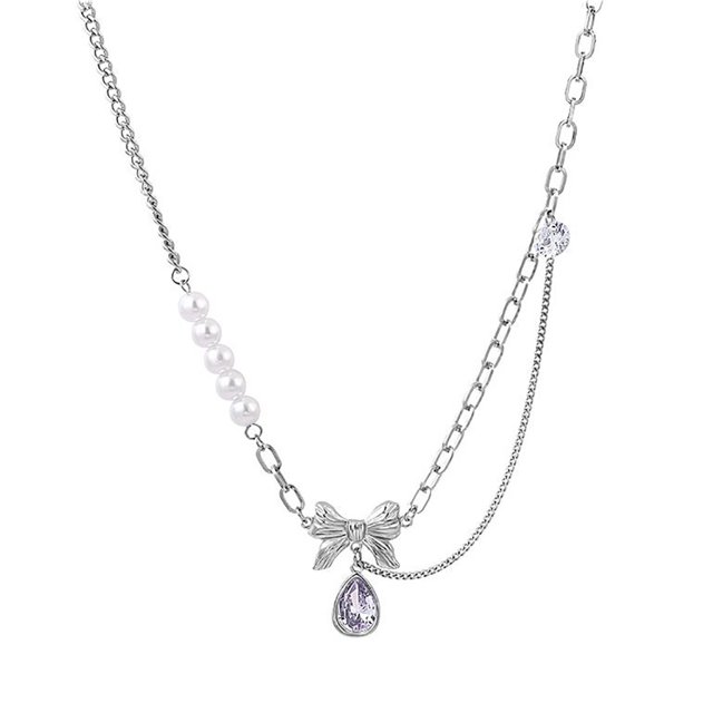 Femmes Pendentif Collier Mode - Alliage Bowknot Charme Collier Clavicule Collier
