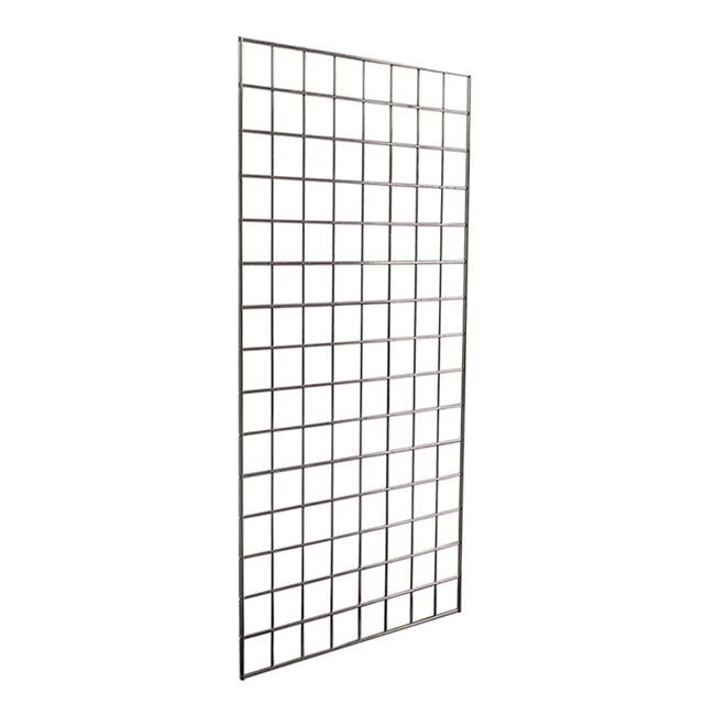Size: 8ft x 2ft 1 x 8FT GRIDWALL/ GRID WALL MESH CHROME DISPLAY PANEL 