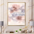 thumbnail image 2 of Designart 'Pastel Abstract With Gray Blue Pink and Red Spots' Modern Framed Canvas Wall Art Print, 2 of 5