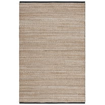 SAFAVIEH Natural Fiber Ethan Abstract Area Rug, Natural/Black, 4' x 6'