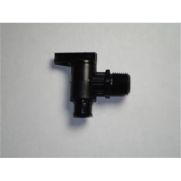 Peterson 18964BLACK 0.37 in. Fresh Water Tank Drain Valve Dual Hose