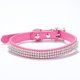 thumbnail image 1 of Collar para mascotas con brillantes diamantes de imitación, collar plano de malla con diamantes, cadena de PU para perros, suministros para mascotas con forma de baya, 1 of 6