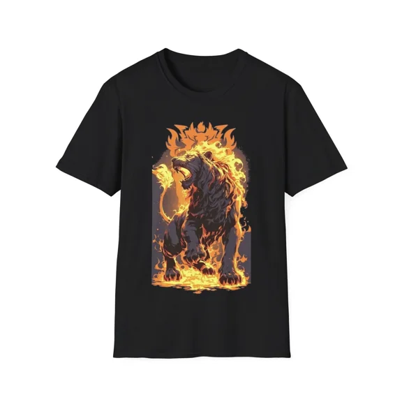 Fierce Flame Lion T-Shirt | Unisex Graphic Tee, Gift for Animal Lovers, [...]