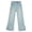 J6-Light Blue, variant on CAUYDY Tween Flared Jeans for Girls Cute Print Elastic Waist Bell Bottom Trousers Lightweight Baggy Wide Leg Denim Pants with Pockets Sizes 13-14 Years