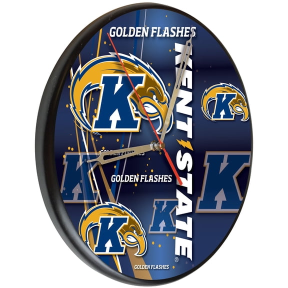 Kent State University 13" Solid Wood Clock