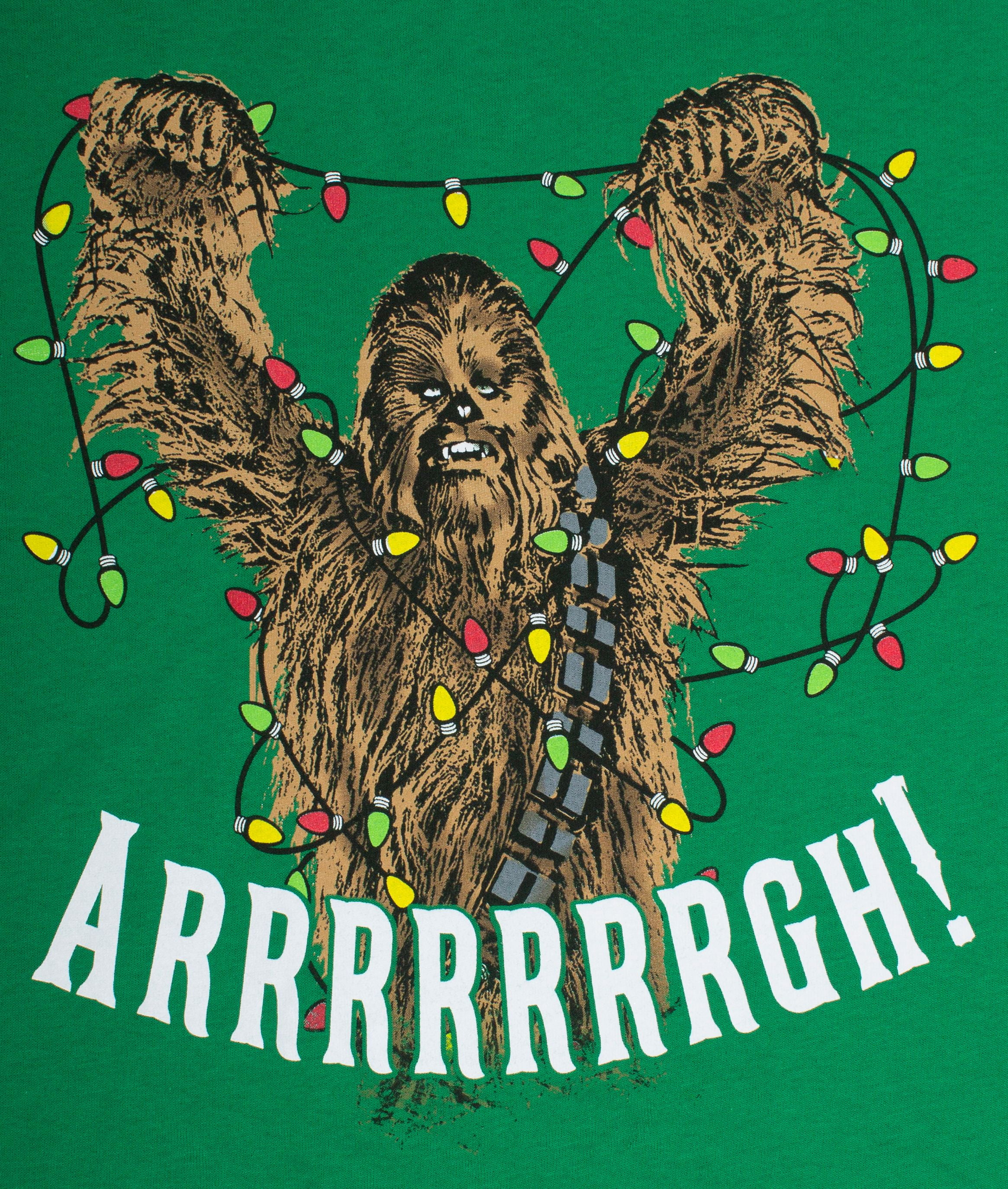 Star Wars Mens Chewbacca Christmas Lights Sweatshirt Sudadera para Hombre