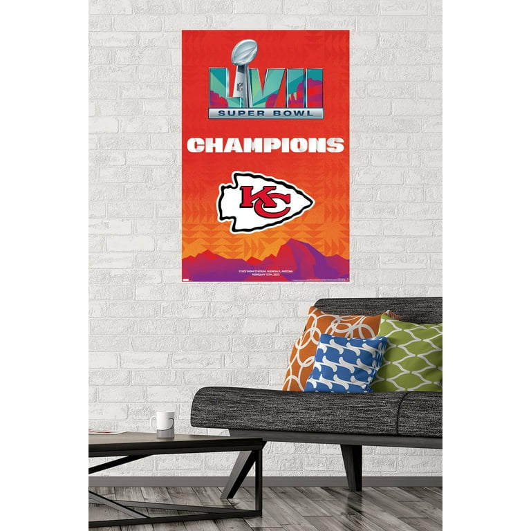 NFL Kansas City Chiefs - Super Bowl LVII Team Logo Wall Poster