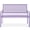 Lavender, variant on Best Choice Products Indoor Outdoor Steel Garden Bench w/ Geometric Backrest, Foot Levelers - Lavender