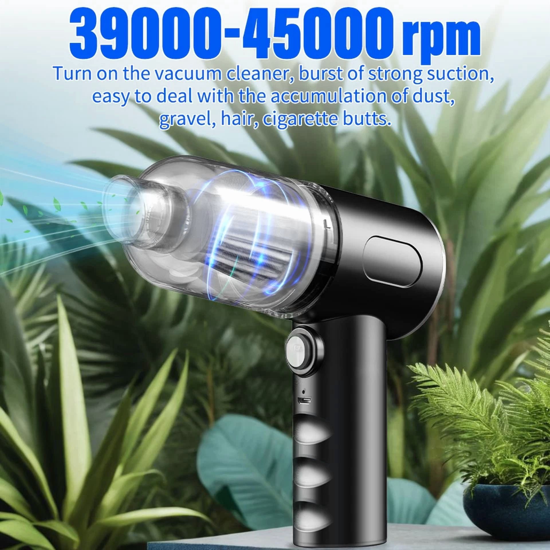 CRESTIN- 2 In1 Electric Mini Air Duster Blower Vacuum Cleaner For Pc Computer Laptop Dust