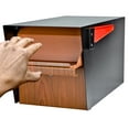 thumbnail image 6 of Mail Manager X2 Locking Mailbox Combo w/ Black Surface-Mount Post, Wood Grain, 2 Way Multi Mount High Security Cluster, 6 of 19