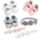 thumbnail image 4 of Walkers Zapatos Con Lazo De Princesa Para Bebés Niñas Con Diadema Conjunto De Primeros Caminantes Recién Nacido Prewalker Suave Antideslizante Suela Zapato 0-18 Meses, 4 of 4
