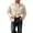Beige, variant on Mens Trucker Jacket Long Sleeve Button Down Regular Fit Casual Outerwear Jackets with Multi Pockets Purple L