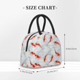 thumbnail image 2 of Fotbe Koi Fish Corals,Spring Summer Bolsa de Almuerzo con Estampado, Lonchera Aislada, Contenedor de Comida Reutilizable Tipo Cooler a Prueba de Fugas, 2 of 6