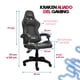 thumbnail image 4 of Silla Gamer Ergonómica Reclinable Para Oficina Estudio PC Para Videojuegos Negra Kraken Silla reclinable, 4 of 6