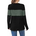 thumbnail image 2 of UZMOG Sweaters for Women, Trendy Color Block Tops Long Sleeve Shirts Early Fall Fashion Winter Clothing, 2 of 6