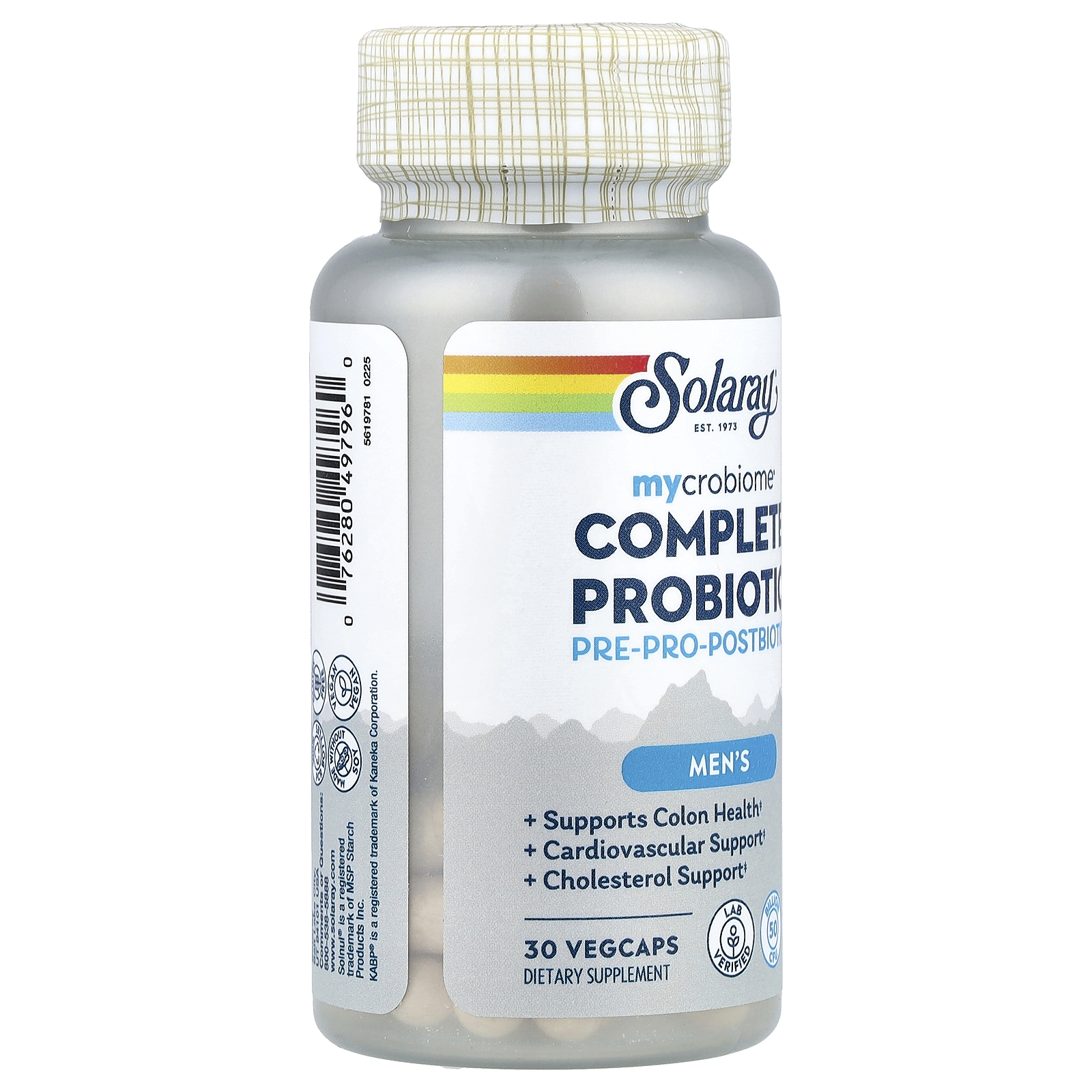 Solaray Mycrobiome®, Complete Probiotic, Men's, 30 VegCaps