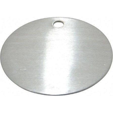 C.H. Hanson 2 Inch Diameter, Round, Aluminum Blank Metal Tag Blank, 50 Pieces
