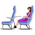 thumbnail image 2 of Reposapiés para avión Sleepy Ride de espuma viscoelástica, negro, 2 of 3