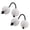 白, variant on AOOOWER 2pcs Rhythm Sand Ball Hand Asalato African Shaker Hand Shaker Ball Single Hand Percussion Instrument Gift for Kid Adults