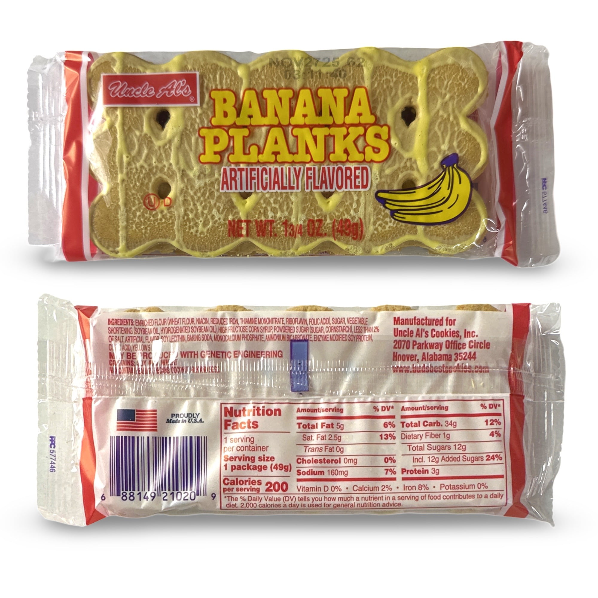 Uncle Als Stage Planks Bulk 48 Variety Pack (Original, Banana, Lemon, and Strawberry)