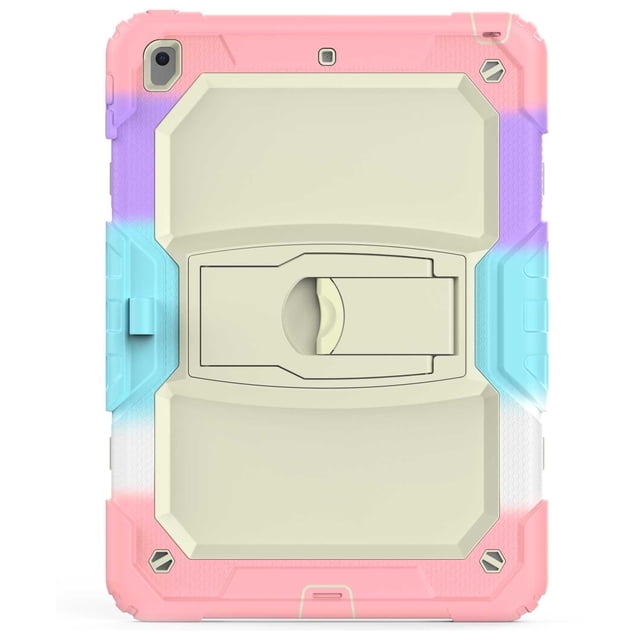 Funda TEKKU StandC uso rudo para iPad 9 iPad 8 iPad 7 10.2 MultiRosa A2602 A2605 A2270 A2428 A2430 A2197