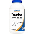 thumbnail image 1 of Nutricost Taurine | 1,000 Mg Per Serving | 400 Capsules | 400 Servings, 1 of 3