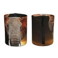 thumbnail image 2 of Wukai Elephant Sunset in Kenya Print Car Trash Can - Easy to Clean Hanging Garbage Bin - Removable Liner - Leak-Car Garbage Can - Waterproof Trash Can for Car and SUV, 2 of 7