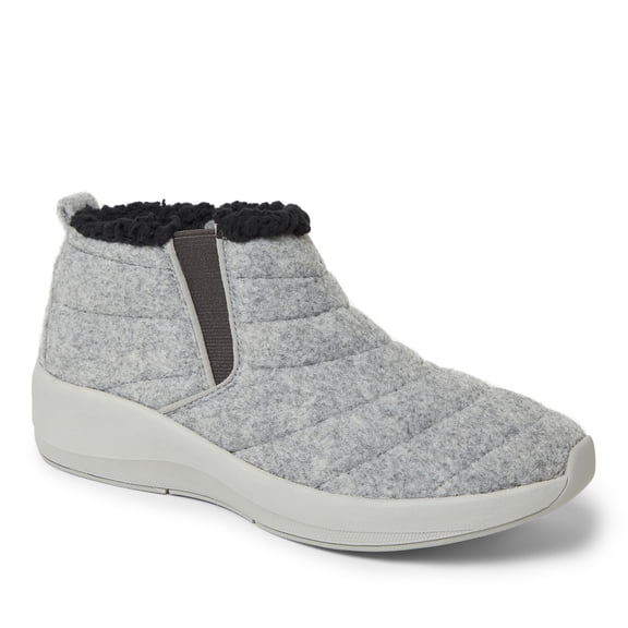 Dearfoams Women's Naomi Double Gore Bootie Winter Ankle Boot