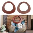 thumbnail image 3 of 2PCS Wooden Handles Handmade Bag Handbags Purse Handles Wallet DIY Sewing Arm Bag Accessory .5cm 16.5cm, 3 of 8