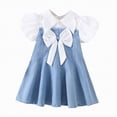 thumbnail image 1 of gdxvjhbj Robe Fille Robe Bébé Filles Concours Dentelle Broderie Robes Robe Tout-Petit 4T (Blanc, 4 Ans), 1 of 9