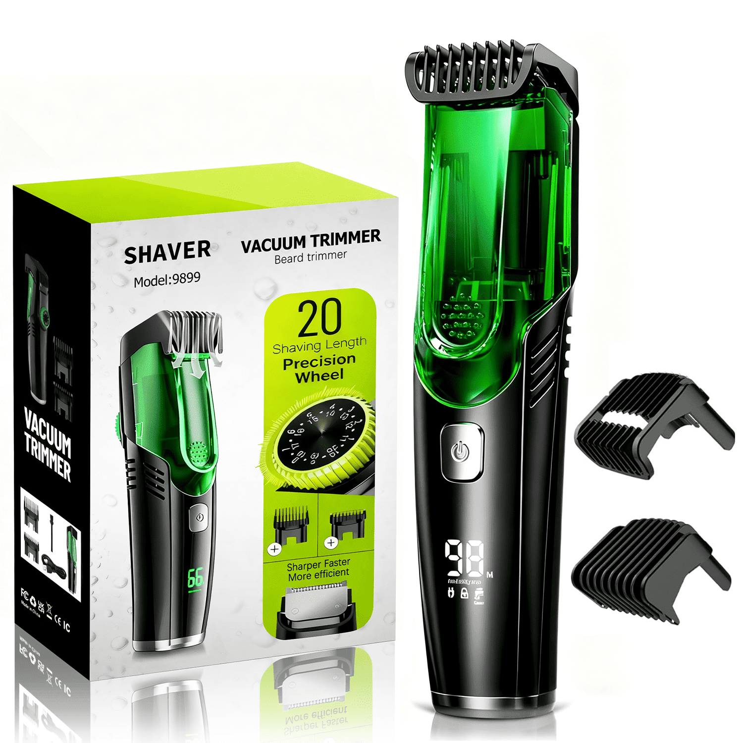 Braun BT3020 Mens Rechargeable Beard Trimmer with Adaptable Comb