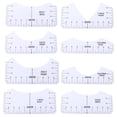 thumbnail image 3 of Tshirt Ruler Guide, 9pcs T Shirt Rulers Alignment Ruler Round Collar PVC Shirt Tape  For Adult, 3 of 8
