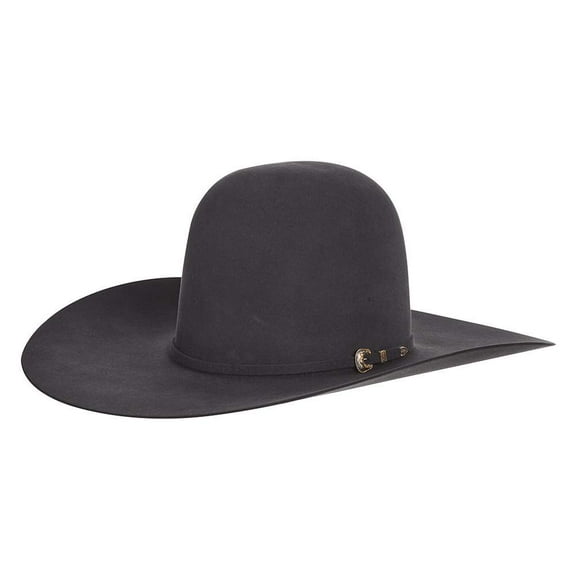 Rodeo King Mens RK  60X Self Band 4 1/2` Brim Open Felt 7 Charcoal