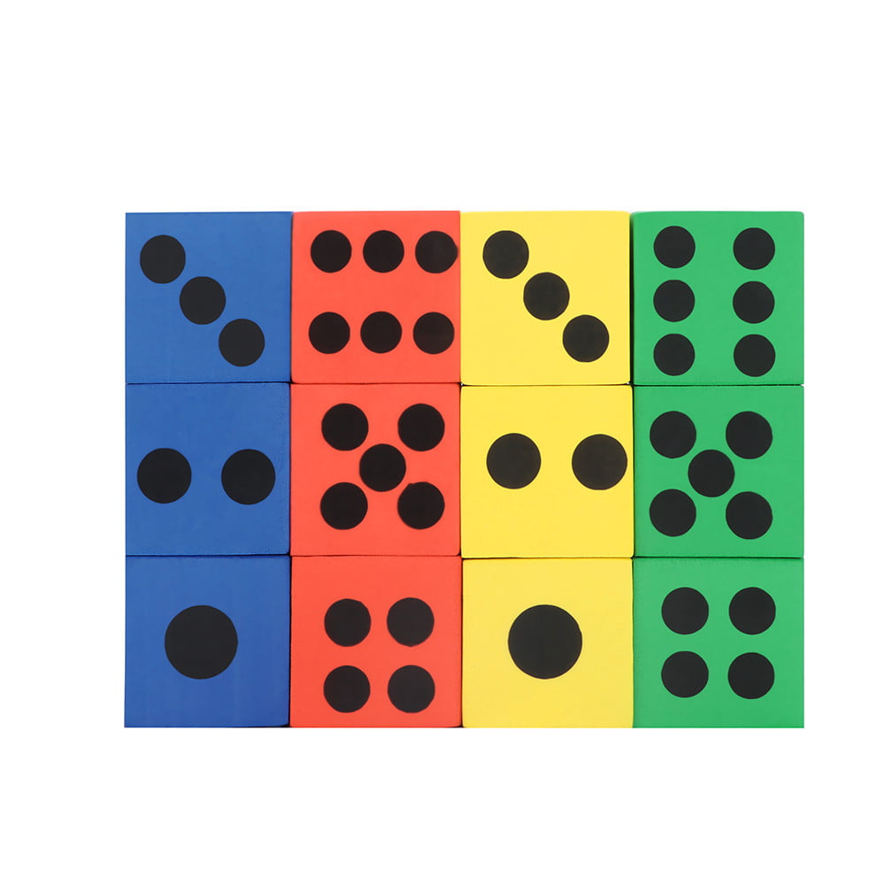Details about   12Pcs Kids Eva Foam Dice Six Sided Spot Dice Kid Game Soft Learn Play Blocks Toy