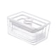 thumbnail image 4 of Contenedor de almacenamiento, organizador de gabinete con tapa, contenedor de almacenamiento de alimentos, refrigerador, organizador de alimentos para 3 piezas, 4 of 9