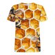 thumbnail image 2 of Tops de Cuello Redondo para las Mujeres Casual de Moda Impresa Camiseta de Manga Corta Top Día de Fiesta, 2 of 5