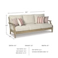 thumbnail image 6 of Signature Design by Ashley Clare View Patio Sofa in Beige, 6 of 6