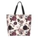 thumbnail image 1 of Fotbe Retro Red Black Roses Bolsa Tote Estética de Lona con Estampado para Mujer - Bolsa Reutilizable de Hombro Casual para Vacaciones, Compras, Trabajo y Gimnasio, 1 of 8